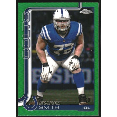 2025 Topps Chrome Green Refractors #134 Braden Smith