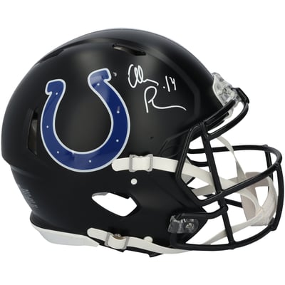 Alec Pierce Indianapolis Colts Autographed Fanatics Authentic Riddell 2023 Alternate Speed Authentic Helmet
