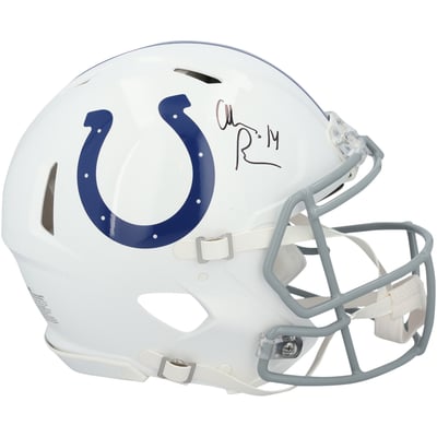 Alec Pierce Indianapolis Colts Autographed Fanatics Authentic Riddell Speed Authentic Helmet