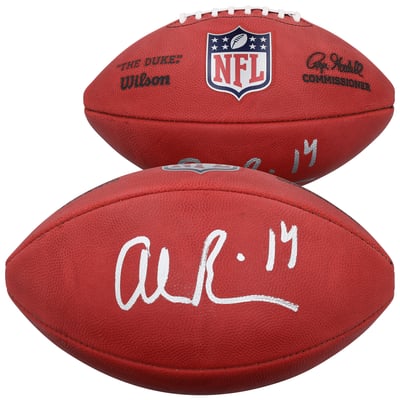 Alec Pierce Indianapolis Colts Autographed Fanatics Authentic Wilson Duke Full Color Football 
