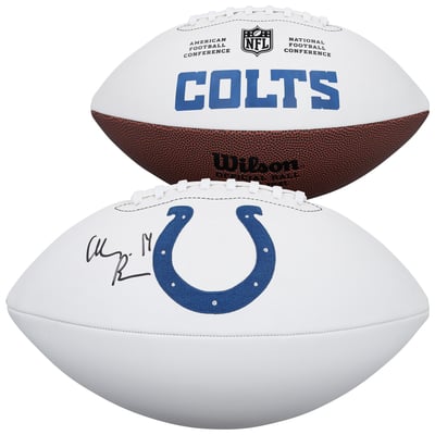 Alec Pierce Indianapolis Colts Autographed Fanatics Authentic Wilson White Panel Football 