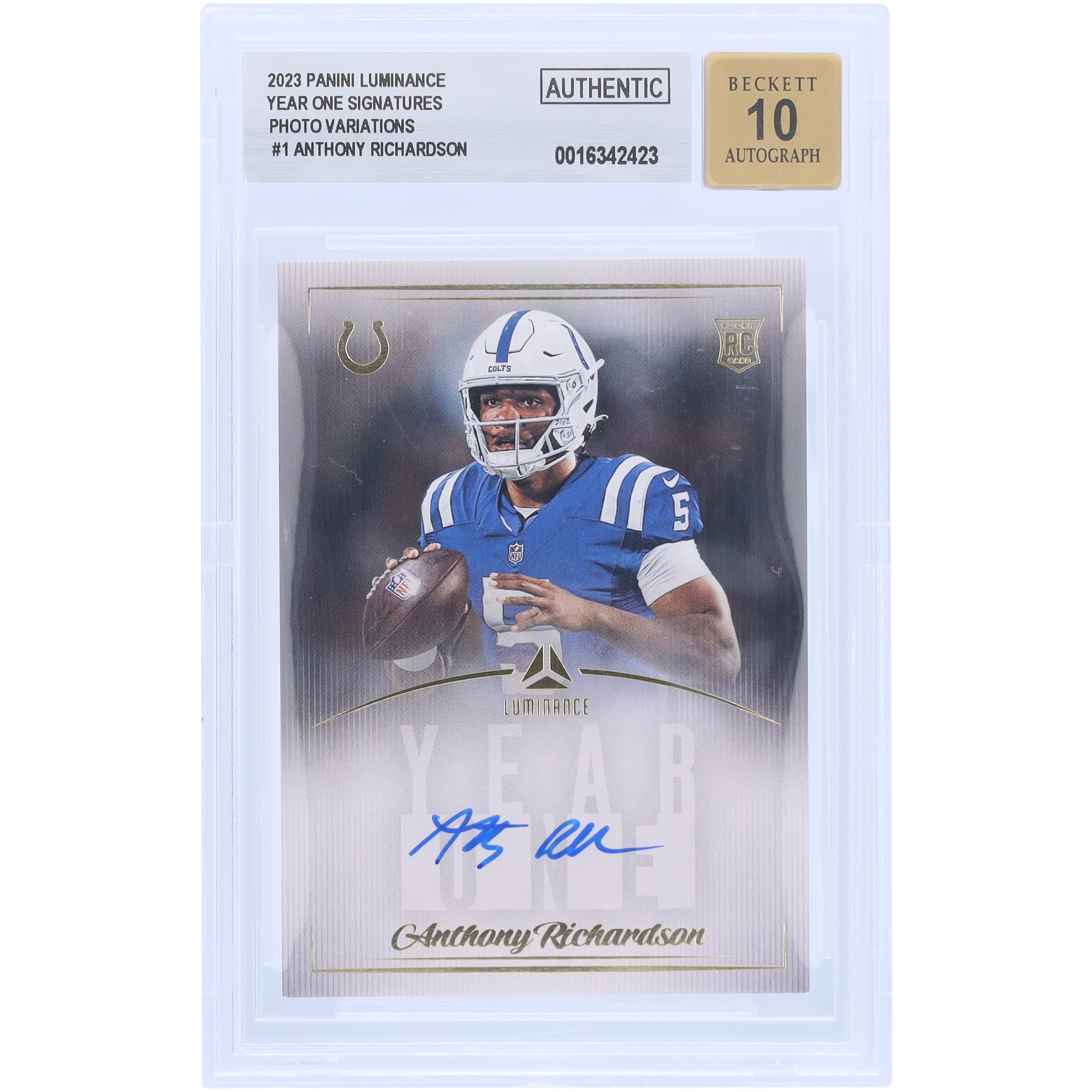 Anthony Richardson Indianapolis Colts Autographed 2023 Panini 