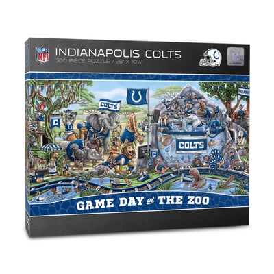 Indianapolis Colts Fanpoint 10.5" x 28" Game Day at the Zoo 500-Piece Puzzle