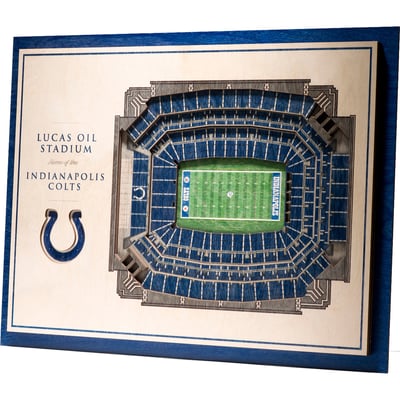 Indianapolis Colts Fanpoint 17'' x 13'' 5-Layer StadiumView 3D Wall Art