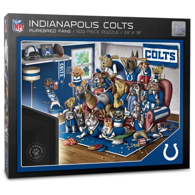 Indianapolis Colts Fanpoint Purebred Fans 18'' x 24'' A Real Nailbiter 500-Piece Puzzle