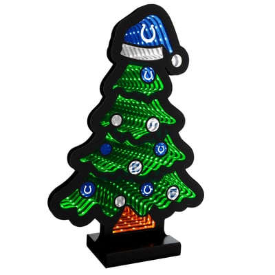 Indianapolis Colts 12" Christmas Tree LED Infinity Light