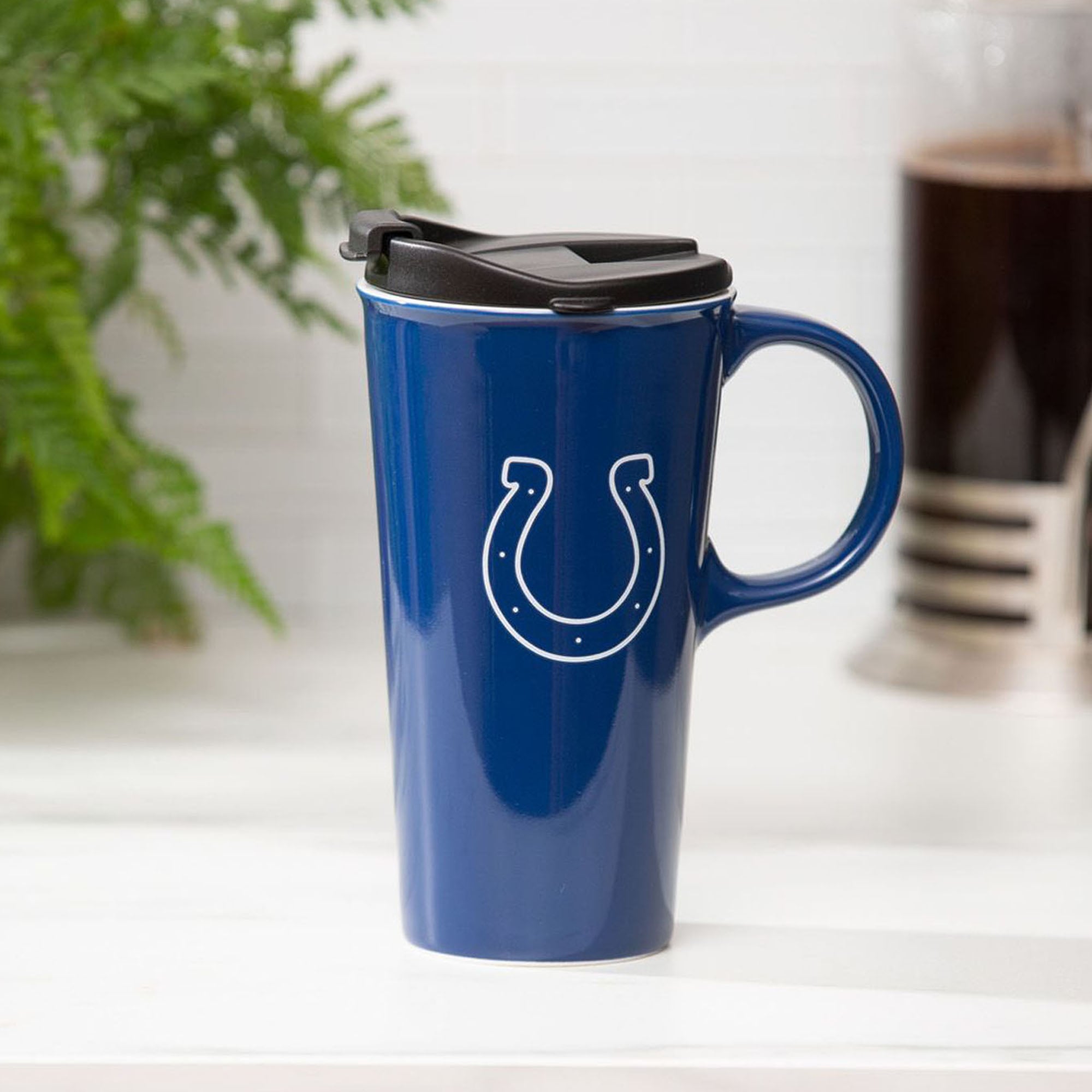 Indianapolis Colts 17oz. Travel Latte Mug with Gift Box
