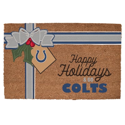 Indianapolis Colts 20" x 30" Holiday Gift Wrap Coir Door Mat
