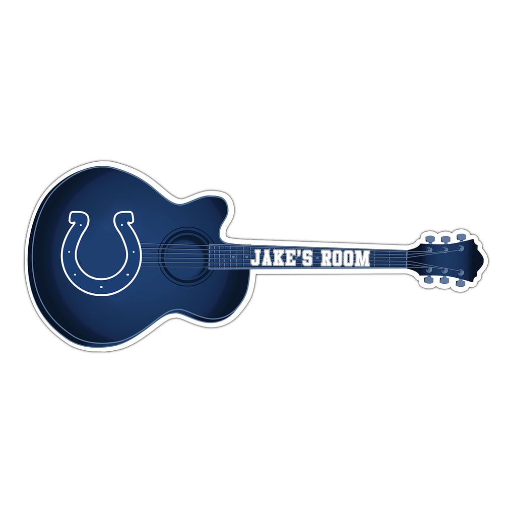 Indianapolis Colts 24" Customizable Guitar Sign
