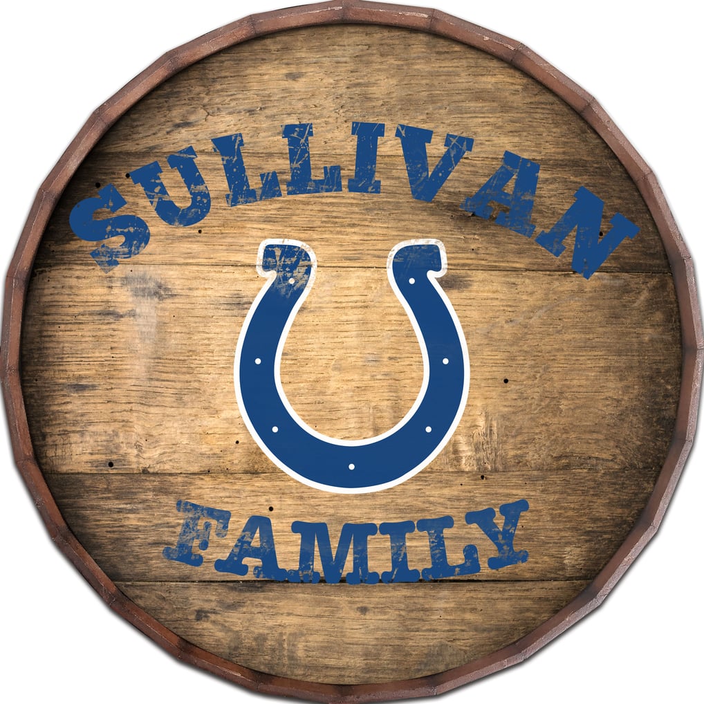 Indianapolis Colts 24" Personalized Barrel Top