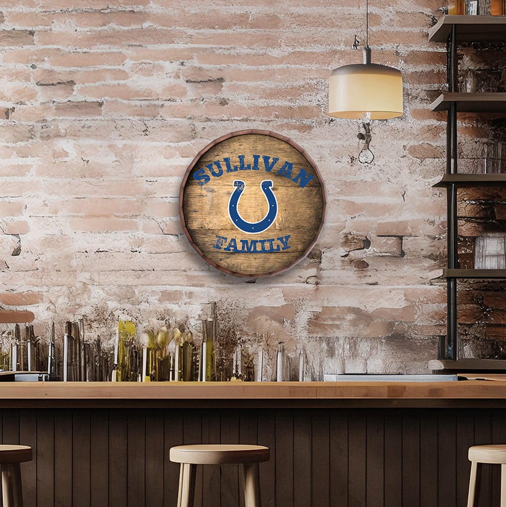 Indianapolis Colts 24" Personalized Barrel Top