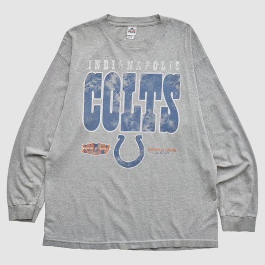 Indianapolis Colts Alstyle 2010 Long Sleeve T-shirt - Heather Gray - 2XL by Fanatics Real Vintage