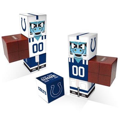 Indianapolis Colts Home & Away Magnetic Fidget Building Cubes Combo Set
