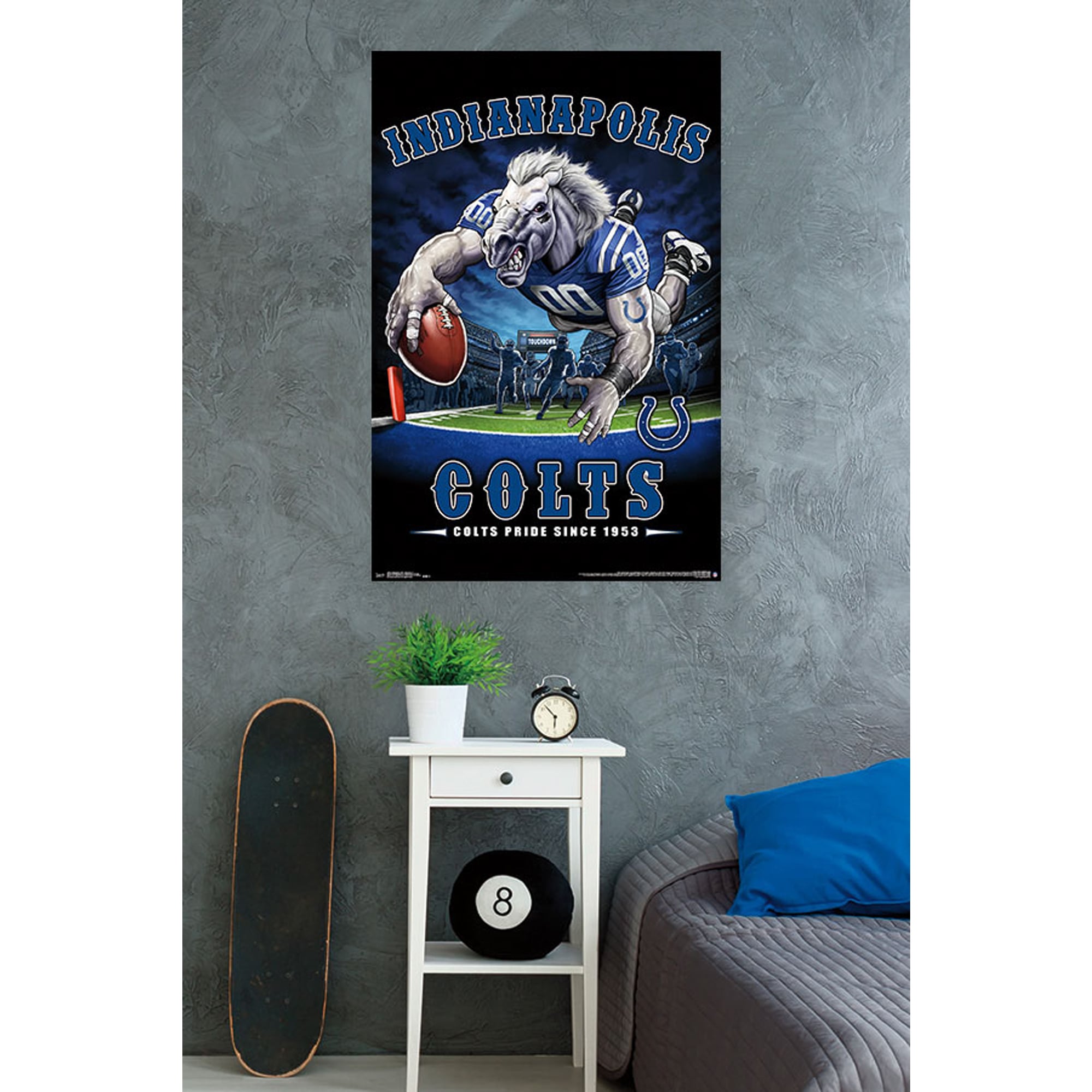 Indianapolis Colts Liquid Blue Designs 22'' x 34'' End Zone Poster