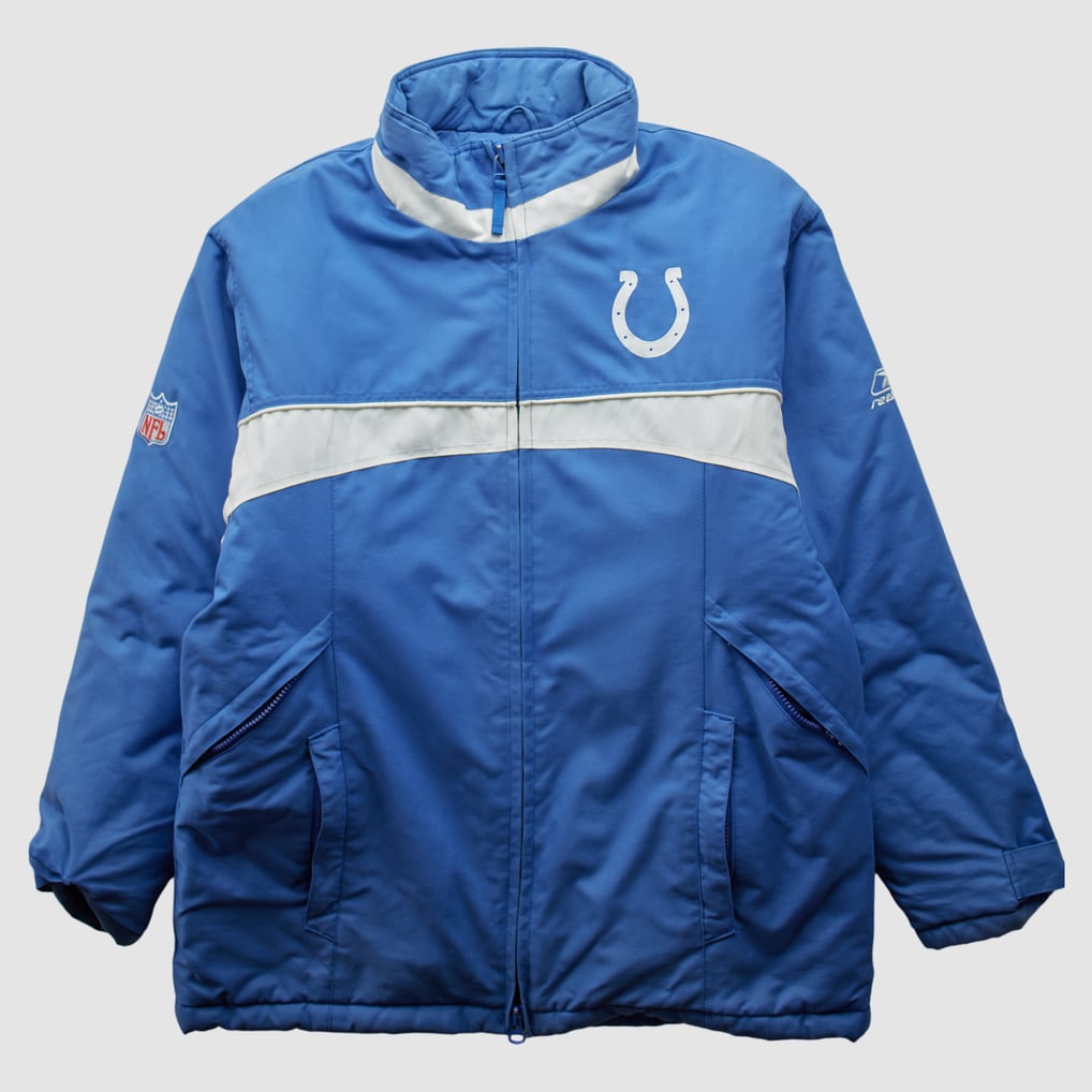 Indianapolis Colts NFL 2000s Full Zip Jacket - Blue - XL by Fanatics Real Vintage