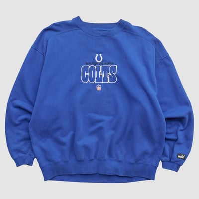 Indianapolis Colts NFL 2000s Pullover Sweatshirt - Blue - XL by Fanatics Real Vintage
