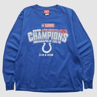 Indianapolis Colts NFL 2005 Long Sleeve T-shirt - Blue - S by Fanatics Real Vintage