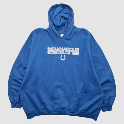 Indianapolis Colts NFL 2010s Hooded Pullover Sweatshirt - Blue - 2XL by Fanatics Real Vintage