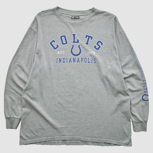 Indianapolis Colts NFL 2010s Long Sleeve T-shirt - Heather Gray - XL by Fanatics Real Vintage