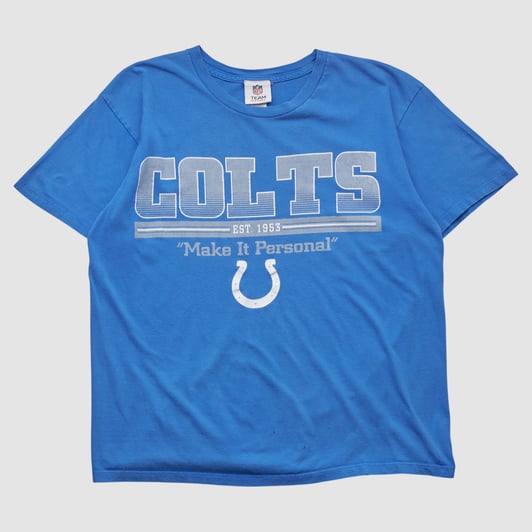 Indianapolis Colts NFL 2010s T-shirt - Blue - M by Fanatics Real Vintage