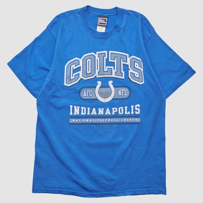 Indianapolis Colts Pro Player 90s T-shirt - Blue - L by Fanatics Real Vintage