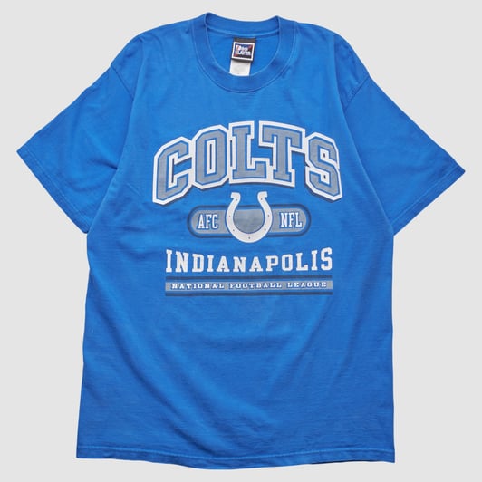 Indianapolis Colts Pro Player 90s T-shirt - Blue - L by Fanatics Real Vintage
