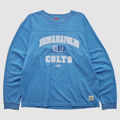 Indianapolis Colts Reebok 2000s Long Sleeve T-shirt - Blue - 2XL by Fanatics Real Vintage