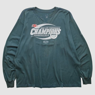 Indianapolis Colts Reebok 2009 Long Sleeve T-shirt - Teal - 2XL by Fanatics Real Vintage