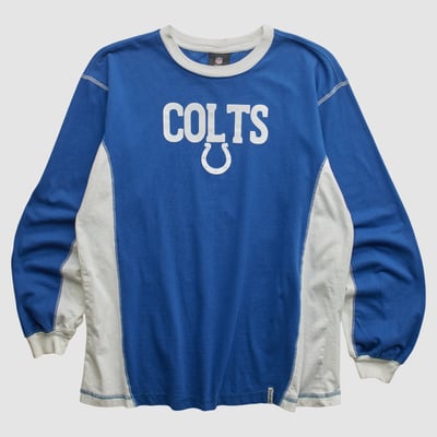 Indianapolis Colts Reebok 2010s Long Sleeve T-shirt - Blue - M by Fanatics Real Vintage