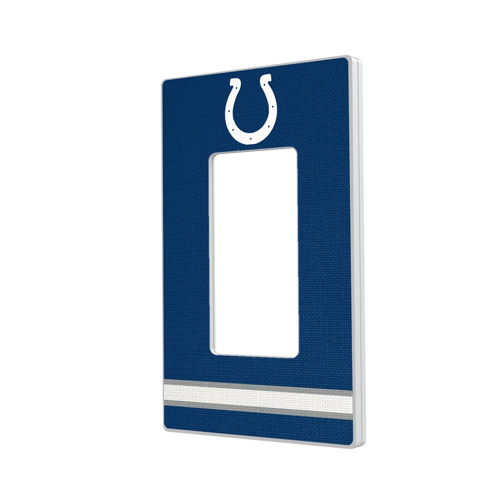 Indianapolis Colts Stripe Single Rocker Light Switch Plate
