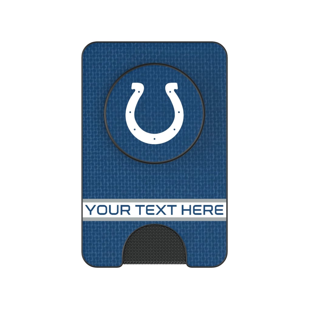 Indianapolis Colts Keyscaper Personalized Endzone Solid PopSockets Magnetic Wallet