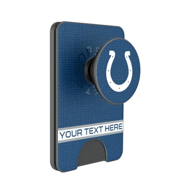 Indianapolis Colts Keyscaper Personalized Endzone Solid PopSockets Magnetic Wallet