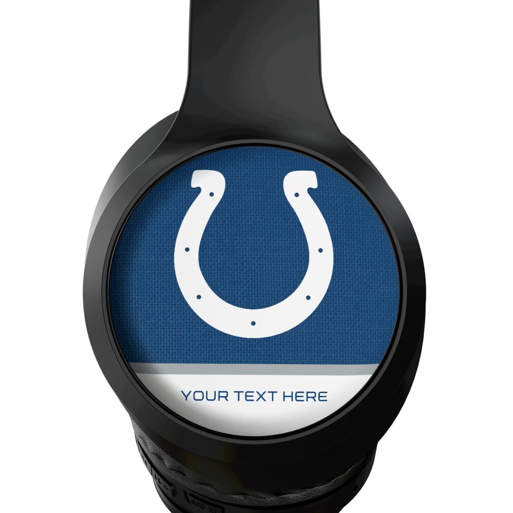 Indianapolis Colts Keyscaper Personalized Endzone Solid Wireless Bluetooth Headphones With Case