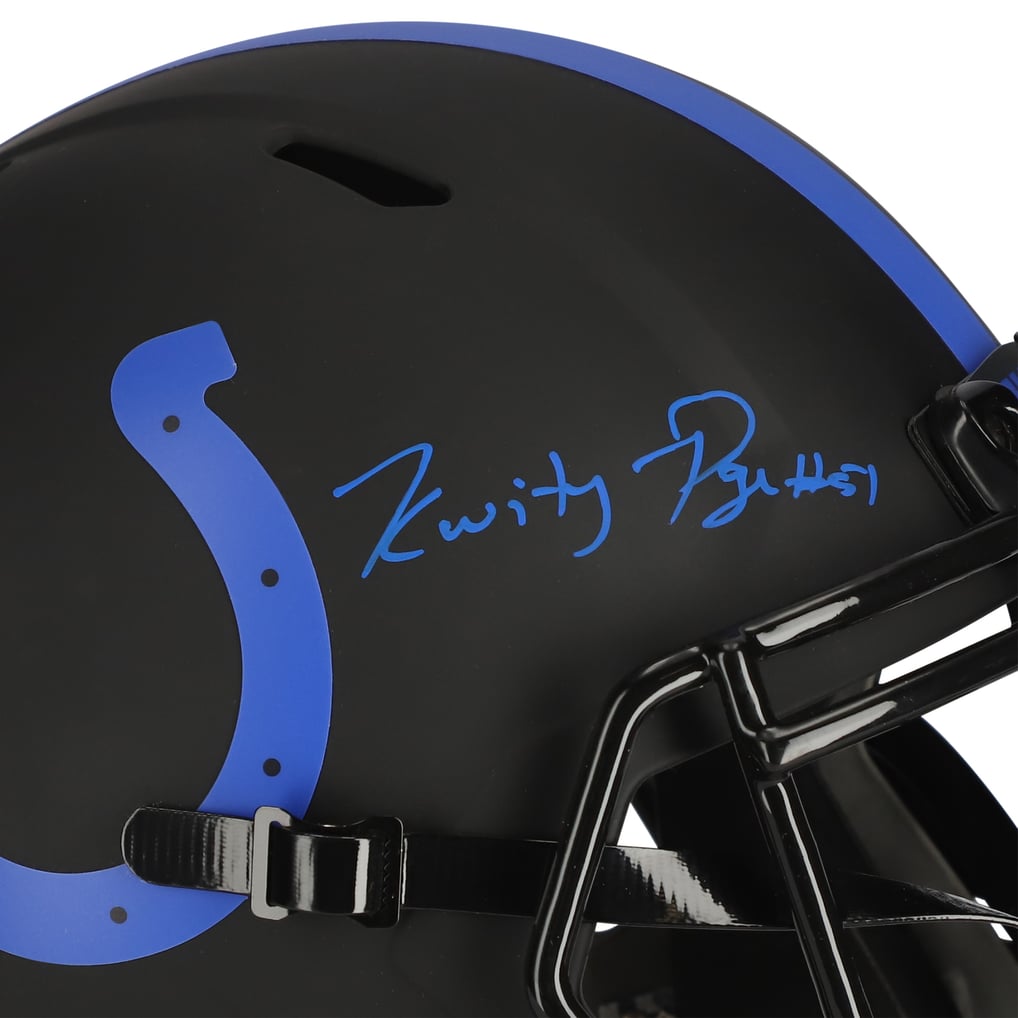 Kwity Paye Indianapolis Colts Fanatics Authentic Autographed Riddell Eclipse Alternate Speed Replica Helmet