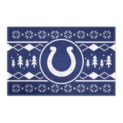Indianapolis Colts Logo Brands 19" x 30" Holiday Sweater Starter Mat