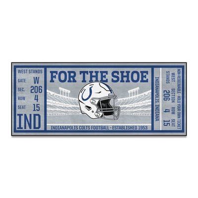 Indianapolis Colts Logo Brands 30" x 72" Ticket Runner