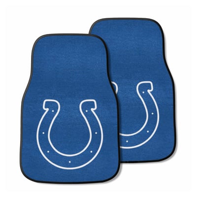 Indianapolis Colts Logo Brands Two-Piece Carpet Car Mat Set