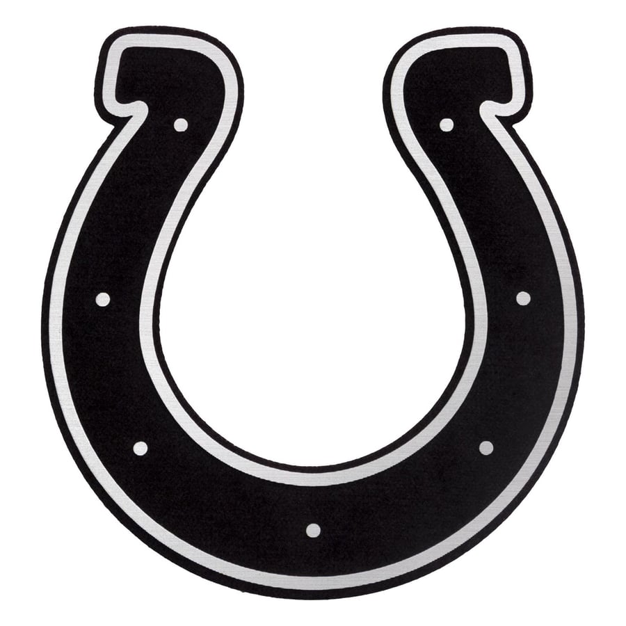White Colts Logo INDIANAPOLIS COLTS SPIRIT RUG | Royal Billiard