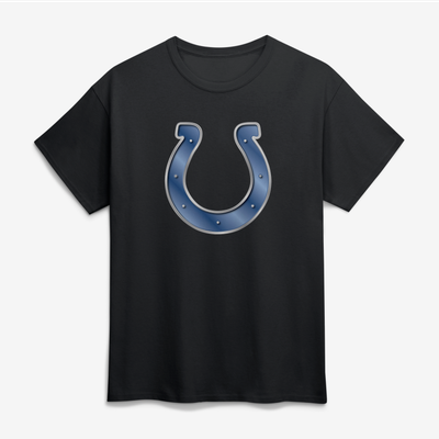 Indianapolis Colts Big & Tall Forged Mascot T-Shirt - Black