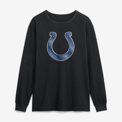 Indianapolis Colts  Forged Mascot Long Sleeve T-Shirt - Black