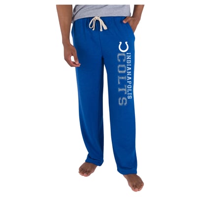  Indianapolis Colts Concepts Sport Mainstream French Terry Tri-Blend Sweatpants - Royal