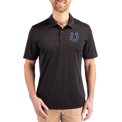 Indianapolis Colts Cutter & Buck Prospect Textured Stretch Polo - Black