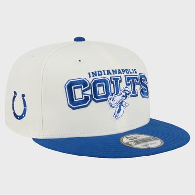 Indianapolis Colts Disney x New Era Horace Horsecollar 9FIFTY Snapback Hat - Cream/Royal