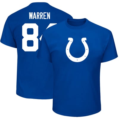 Tyler Warren Indianapolis Colts Fanatics Big & Tall Name & Number T-Shirt - Royal