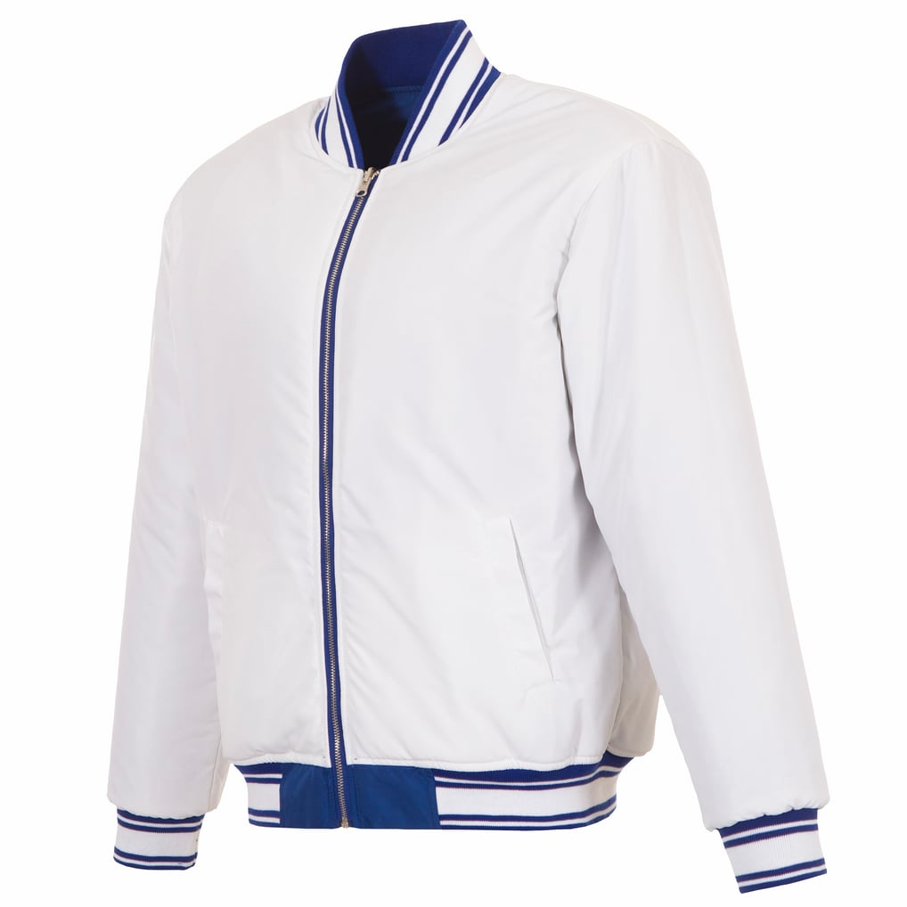  Indianapolis Colts JH Design Full-Zip Reversible Flight Jacket - Royal/White