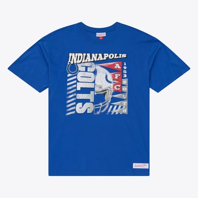 Indianapolis Colts Mitchell & Ness Core Essentials Street Graphic T-Shirt - Royal
