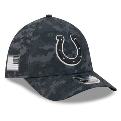 Indianapolis Colts New Era 2026 Salute To Service 39THIRTY M-Crown Stretch Hat - Black