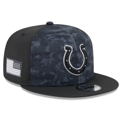 Indianapolis Colts New Era 2026 Salute To Service 9FIFTY Snapback Hat - Black
