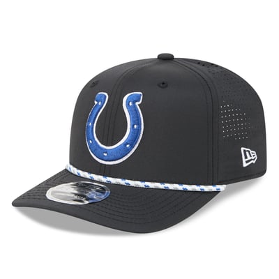 Indianapolis Colts New Era 9SEVENTY Adjustable Hat - Black