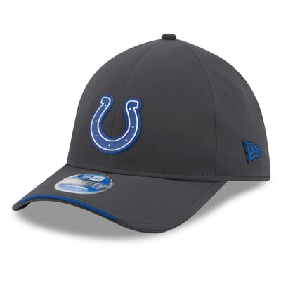 Indianapolis Colts New Era 2026 Sideline Cold Weather  39THIRTY M-Crown Stretch Hat - Charcoal